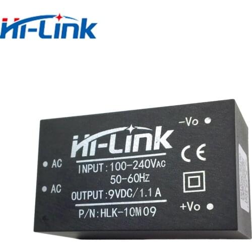 AC-DC Switch Mode Power Supply 10W 9V Output Step-Down 100-240Vac HLK-10M09