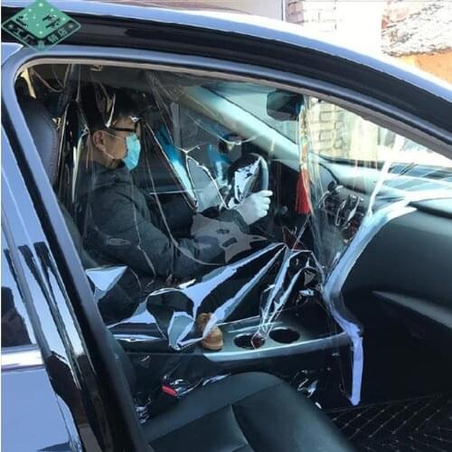 Anti-fog transparent insulation screen PVC protective film curtain for taxi driver passenger car interior