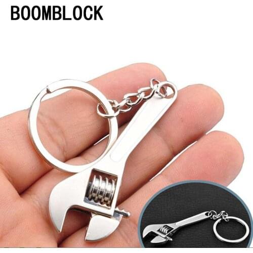 Car-Styling Stainless Steel Spanner Key chain Auto Accessories For Volkswagen BMW E46 E39 Mini Cooper Audi A4 B6 B8 A5 Ford