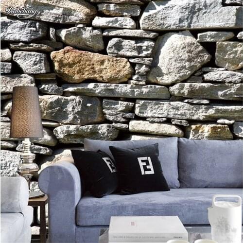 Beibehang Coffee personalized theme wall painting wallpaper Facades stone wall 3d mural wallpaper for living room hotel