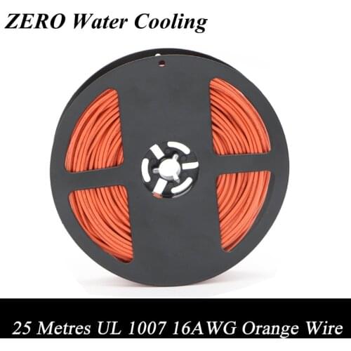 25 Metres/Roll Free Shipping Orange Color UL1007 16AWG Flexible Stranded Electronic Wire Copper Wire