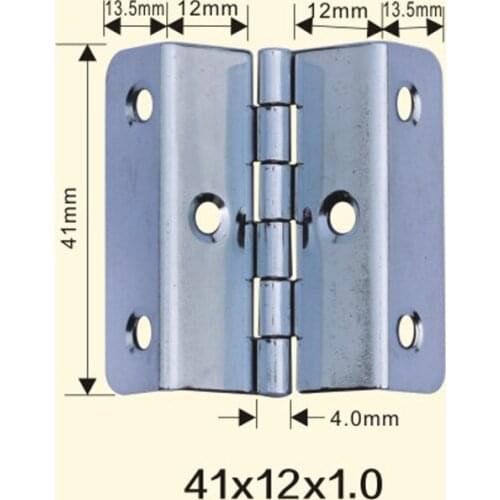 Freeshipping 41*12*1mm Iron Metal Hinge Sewing Machine Folding Table Furniture Flip Tray Hinges Big Door Hinges