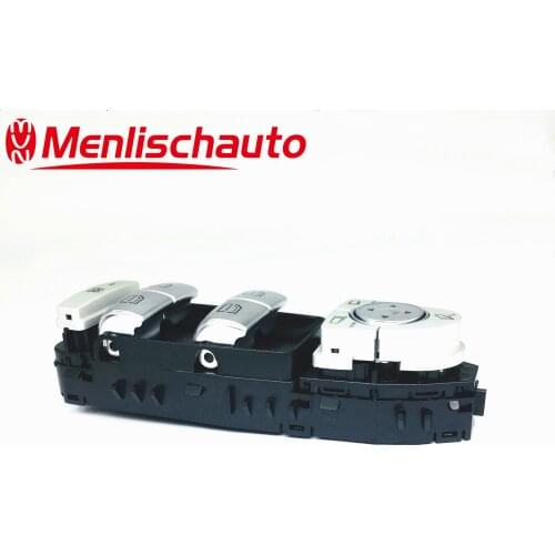 Free Shipping Elevalunas Unidad Interruptor FRENTE L Plata Negro para German Cars Clase C S W205 2059056800