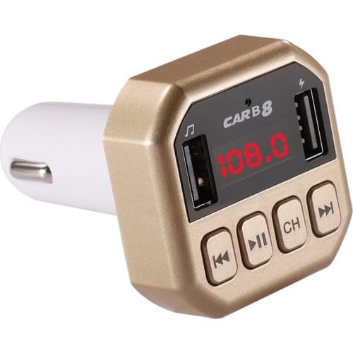 Wireless transmitter MP3 Audio Receiver Adapter Transmitter TF Slot FM Hands-free Bluetooth-compatible fm transmitte