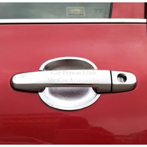 For Toyota Corolla Camry Highlander RAV4 Yaris Solara Matrix Prius Exterior Door Handle Cover Bowl Case Trims Kit Car Accessory