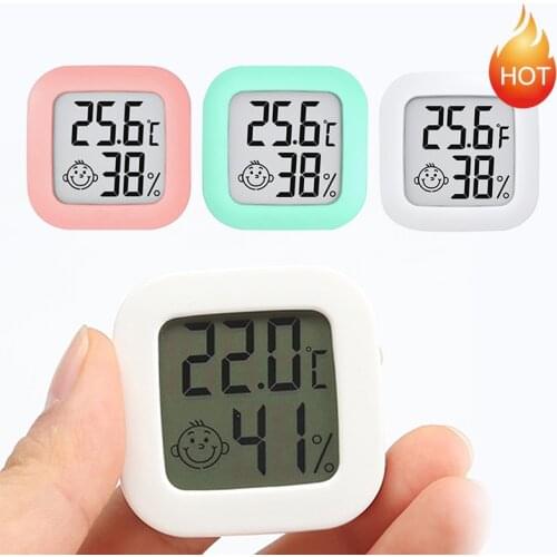 Mini Digital Thermometer Indoor Temperature/Humidity Meter Easy Read Practical Easy Digital Thermometer Hygrometer Instrument