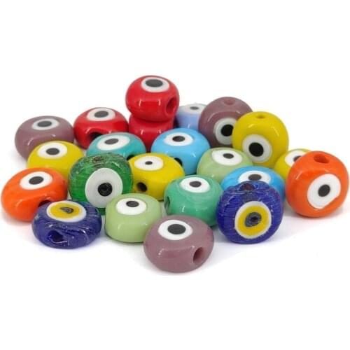 Danagöz Evil eye bead Mixed Color 12 Pcs