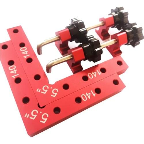 2pcs/set Square ruler Woodworking panel fixing clip 90 degree right angle positioning ruler Woodworking tools