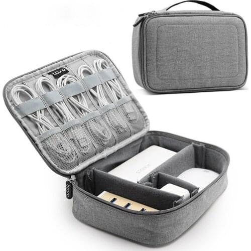 Multifunction Digital Gadget Storage Bag Travel Electronics Accessories Organizer Pouch for HDD USB Data Cable Power Bank Box