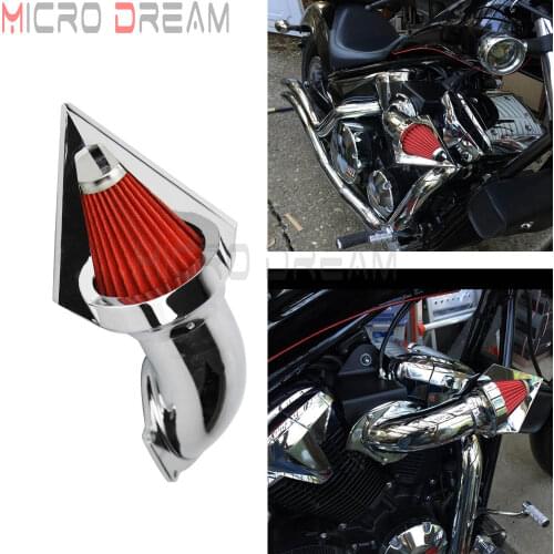 Motorcycle Chrome Spike Air Filter Washable Air Cleaner Intake Kit For Honda VTX 1300 VTX1300 1995-2015 2016 2017 2018 2019