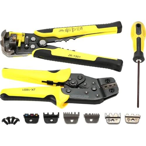 4 In 1 multitools ferramentas Crimping tool Pliers Engineering Ratcheting Terminal Crimpers + Cord End Terminals + Wire Stripper