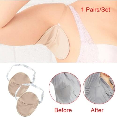 2018 New 1 Pair Underarm Absorbing Sweat Shield Pad Washable Armpit Sweat Guards Shoulder WH998