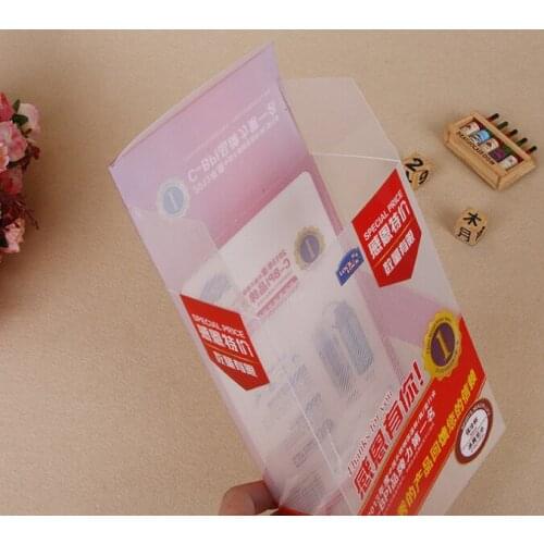 Full Colors Printed Foldable Clear Plastic Gift Packing Box Cheap custom plastic pvc pet clear box wholesale ---PX20226