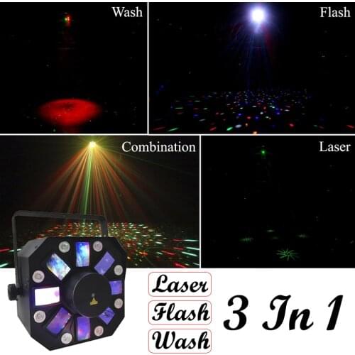 Sale 2019 Hot 8X1W White Color + 8X3W RGBWA LED Stage Effect Light USA Luminums Professional DJ Disco Shows Equipments
