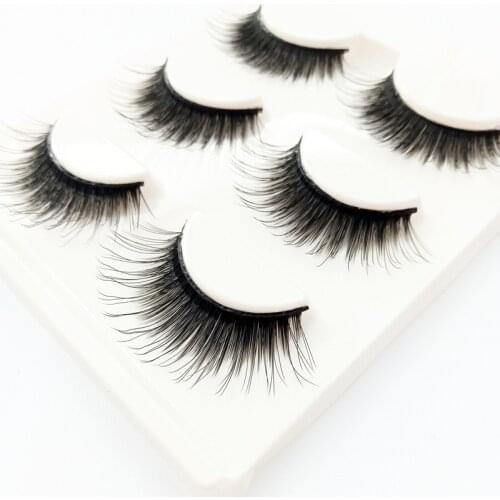 3 Pairs Natural Cross False Eyelashes Beauty Make up Thick Voluminous Messy Style Eye Lashes Extension Makeup Tool maquiagem