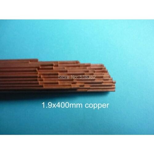 1.9mmx400mm Ziyang Copper Electrode Tube for EDM Drilling Machines Single Hole