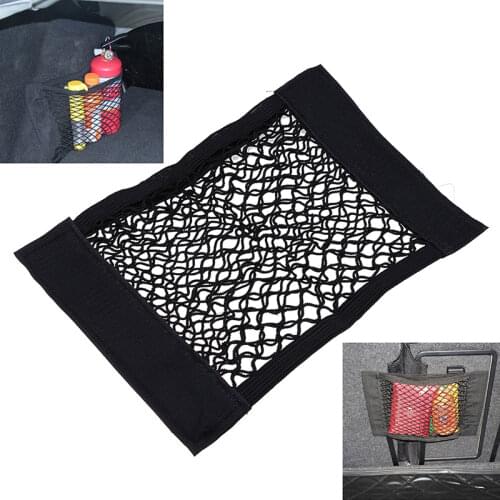 POSSBAY Universal Automobiles Car Trunk Storage Net Bag Back Rear Trunk Seat Mesh Luggage Holder Organizer Single/Double Layer