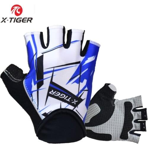 X-Tiger Top Quality Cycling Gloves Half Finger Bike Gloves Shockproof MTB Mountain Bicycle Gloves Men Sports Cycling Clothings