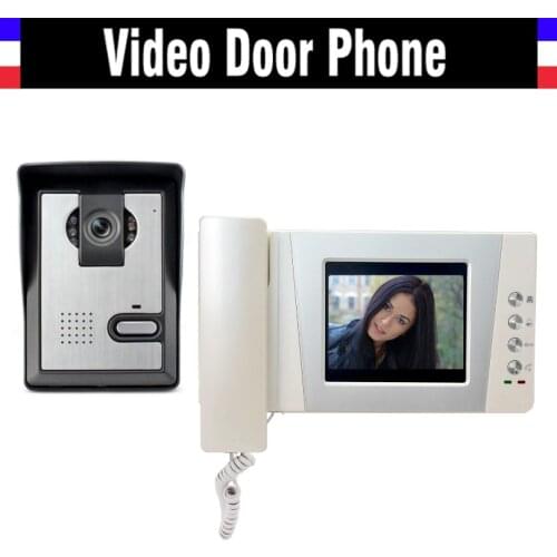 4.3" LCD monitor video door phone system video doorbell interphone kits IR Night Vision Camera video intercom for home