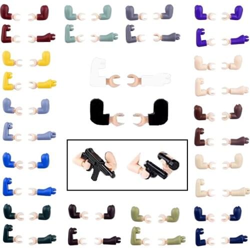 WW2 Military Figures Arms Hand Weapons City Police Accessories Building Blocks Special Army Parts Soldiers Guns Bricks SWAT Toys