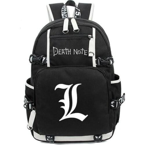 Japan Anime Death Note Backpack Large Oxford Luminous Printing School Bags For Boys Girls Travel Laptop Book Bags