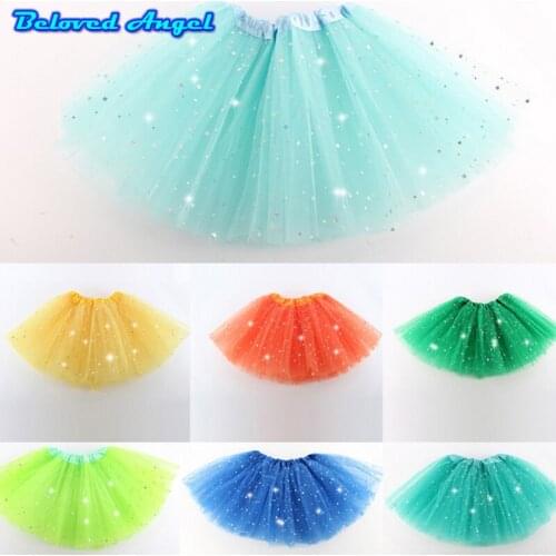 2019 Baby Girls Tutu Skirt Fluffy Children Ballet Kids Pettiskirt Baby Girl Skirts Princess Tulle Party Dance Skirts For Girls