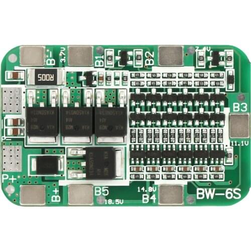 Protection Board 6S 15A 22V 24V Battery Protection Board BMS Battery Protection Boards For 18650 Lithium Batteries
