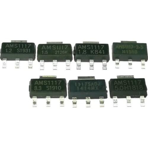 20PCS HOT NEW AMS1117-1.2V AMS1117-1.5V AMS1117-1.8V AMS1117-2.5V AMS1117-3.3V AMS1117-5V ADJ SOT223 LM1117 LD1117 LP1117