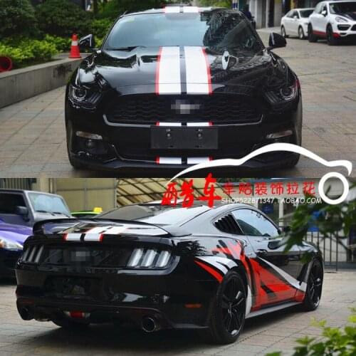 Car stickers FOR Ford Mustang GT500 modified body fashion creative decals GT500
