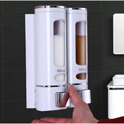 Liquid Soap Dispenser Single Double Soap Dispenser Wall Kitchen Bathroom Bottle Plastic Pump Dispensers