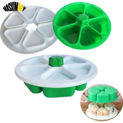 Sushi Mold Onigiri Press Mold DIY Rice Ball Food Press Triangular Sushi Maker Mold Sushi Kit Japanese Kitchen Bento Box Tools
