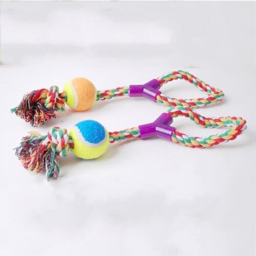 Dog Training Products For Large Dogs Hand Braided Ball Toys Dog Cotton Rope Toys Pet Grind Teeth Toys Cotton Rope Material