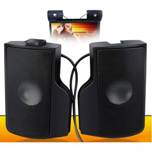 Column Speakers USB Stereo Line Controller Hot 1 Pair Mini Portable Laptop Home Theater Column NFC Voice Assistant EQ Control
