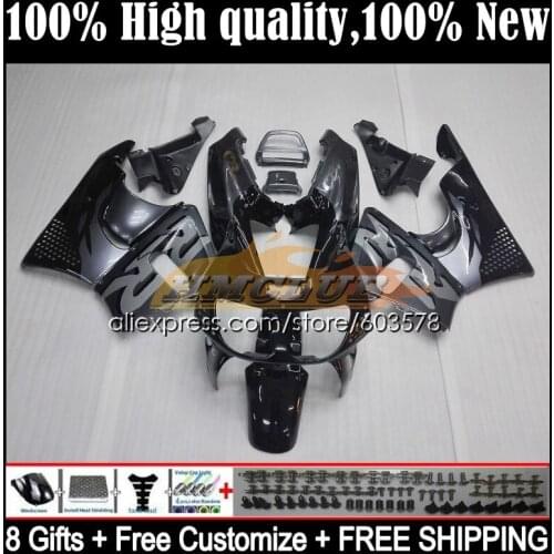 Body For HONDA CBR900RR CBR 893RR 1989 1990 1991 1992 1993 30CL.9 CBR900 CBR893 RR CBR893RR 89 90 91 92 93 Fairing Silver black