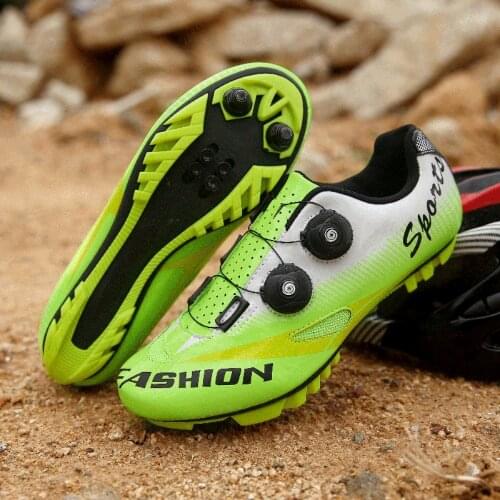 Cycling MTB Shoes Men Sports Route Cleat Road Dirt Bike Speed Flat Sneaker Women Bicycle Mountain Spd Men Triathlon Racing Shoes