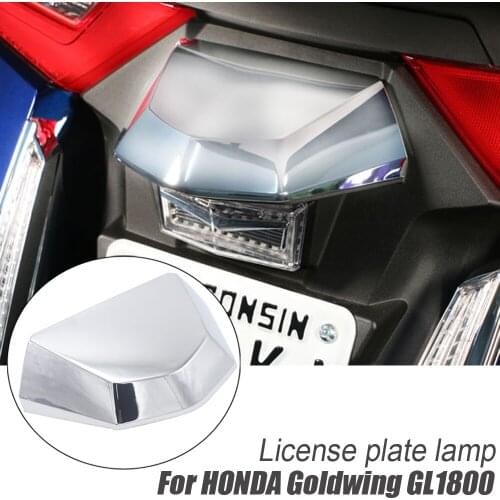 The lamp cover is suitable For Honda Gold wing GL1800 F6B 2018-2020 motorcycle chrome rear license plate lampshade
