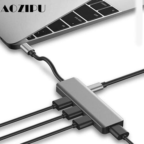 Multifunction USB Type-c Docking Station USB-C HUB To USB 3.0 RJ45 VGA Adapter for MacBook Samsung Galaxy S8 S9 HUAWEI Matebook