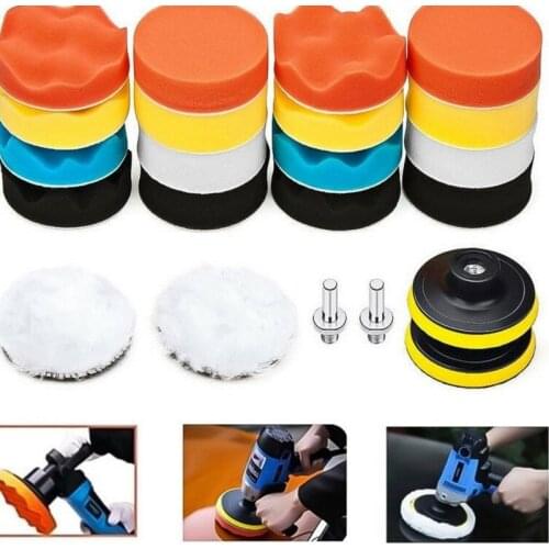 11/22PCS Car Polishing Pad Drilling Sponge Kit Set Waxing Foam Sealing for Polishing Pad Car Body Polishing Discs Cleaning Goods