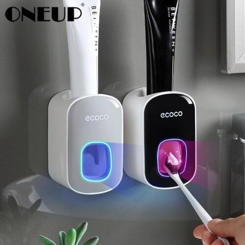 ONEUP New Toothpaste Squeezers Wall Mount Automatic Toothpaste Dispenser Holder Kids For Home Lazy Artifact Bathroom Accessories