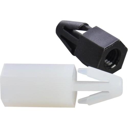 50Pcs Nylon M3 Snap-In Posts Spacing Screw Hexagonal Threaded Spacer for PCB Circuit Board Spacers Fixed Clips Hex Threaded