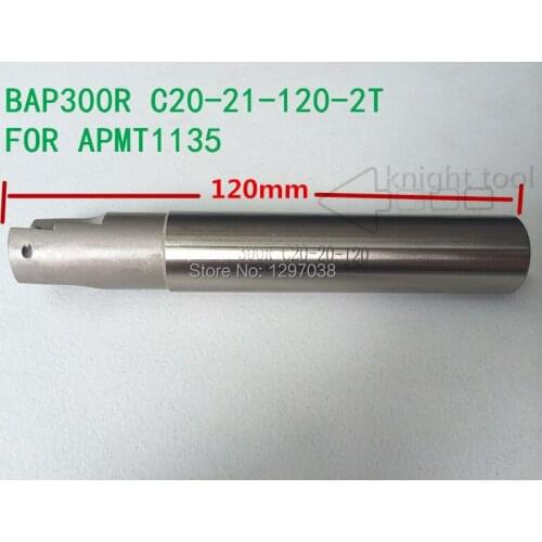 Rectangular transverse vertical milling cutter bar BAP300R C20-21-120-2T for APMT1135