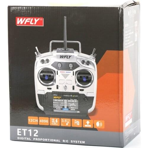 WFLY ET12 2.4GHz Remote Controller 12CH Radio Transmitter with RF209S Receiver For RC Drone Car Boat
