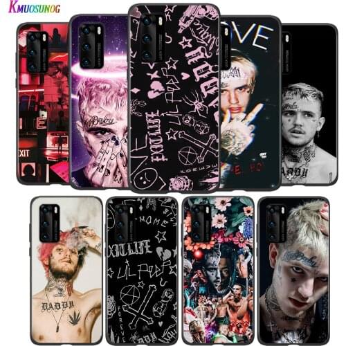 Silicone Case Lil Peep Hot singer For Huawei P8 P9 P10 P20 P30 Pro Lite 2019 mini P40 Lite 5G E Pro Plus Phone Case