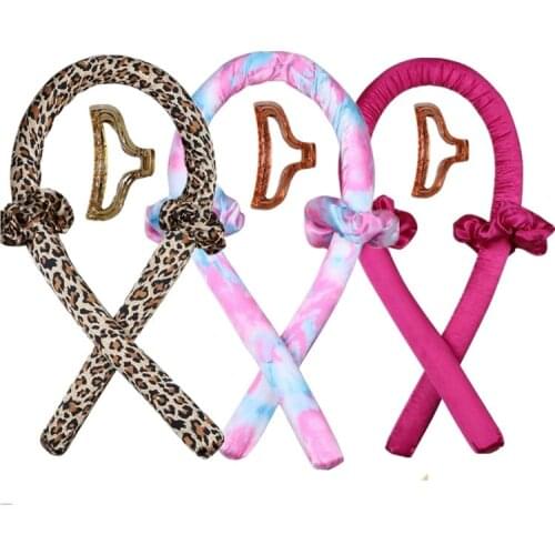 Heatless Curling Rod Headband Curls Silk Ribbon Curler Hair Rollers Sleeping Soft Wave Formers Women Hair Styling Tools