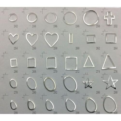 1000Pcs Silver Nail Art Metal Slice Star Round Heart 3D Tips Decor Rhinestones Beads Shiny Glitter Charm Manicure Accessories