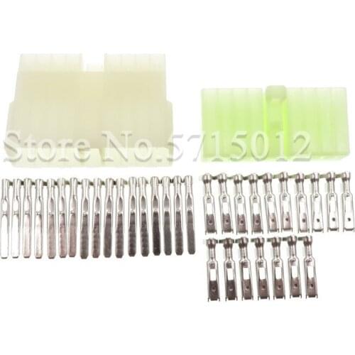 17 Hole Auto Electrical Wire Cable Connector Female Male Sockets