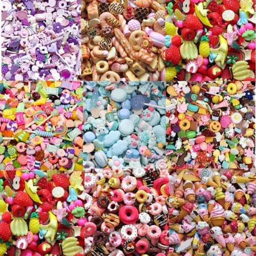 20pcs 3D Kawaii Nail Accessories Various Resin Arylic Nail Art Glitter Rhinestone Gems Decorations Manicure Mix Charm Kit Supply