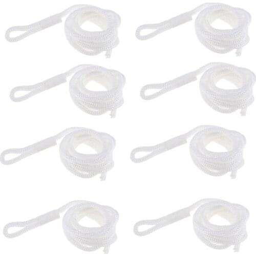 4/8PCS 6mm*1.5M White Boat Fender Line Double Braided Fender Line Marine Mooring Line For Yacht Boat Accessories Marine