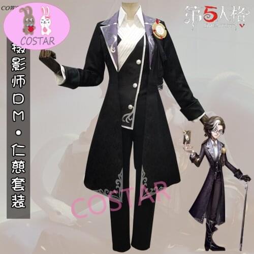 Anime! Identity V Joseph DM Cameraman Kindness Suit Handsome Uniform Cosplay Costume Halloween Carnival Outfit Unisex 2021 NEW