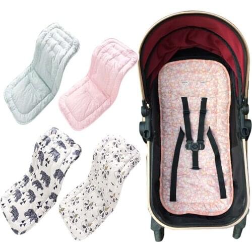 2 Sides Baby Stroller Seat Cotton Soft Child Cart Mat Infant Cushion Buggy Pad Chair Pram Car Newborn Pushchairs Accessories